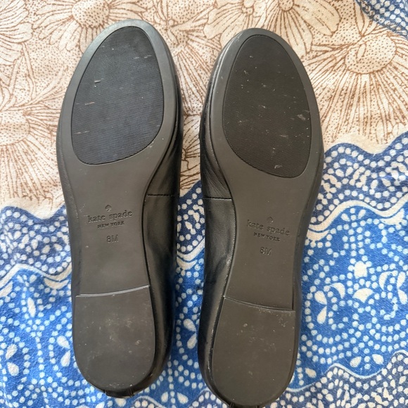 Kate Spade Winthrop Black White Boston Terrier Frenchie Ballet Flats Size 8 M - Picture 7 of 9